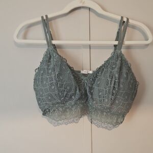 Maurices Delicate Lace Bralette in Sage